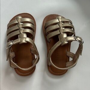 Thee Bron Metallic Gold Kids Sandals